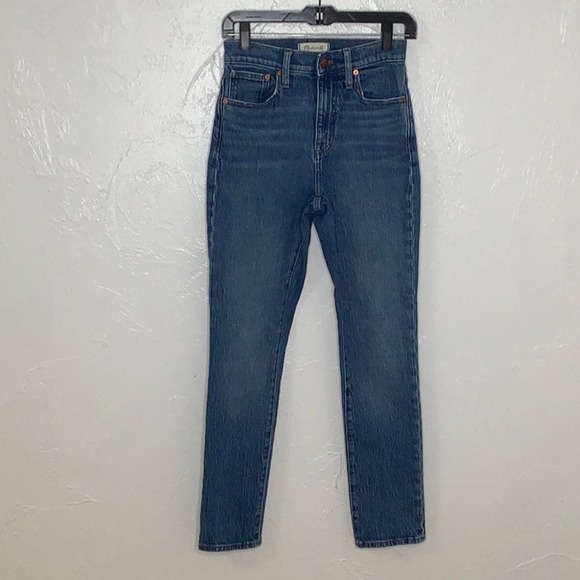 Madewell The High Rise Slim Boyjean not your mom high waisted jean size 23 EUC - Picture 2 of 15